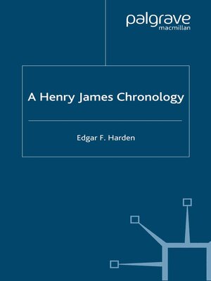 cover image of A Henry James Chronology